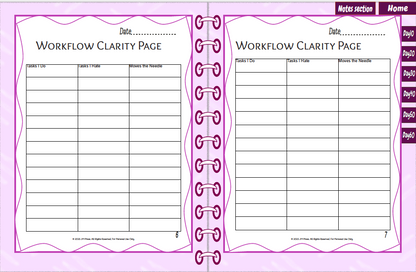 Workflow Clarity Page – 60 Days (JM Press Workbook Edition)