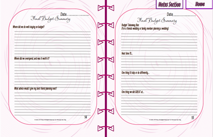 Wedding Budget Planner | Expense, Savings & Final Budget Summary | JM Press