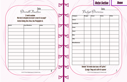 Minimalist Wedding Planner | 12-Month & 52 Weekly Planning Pages | JM Press