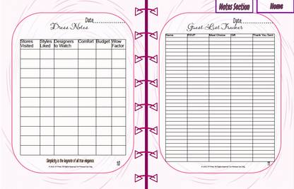 Minimalist Wedding Planner | 12-Month & 52 Weekly Planning Pages | JM Press