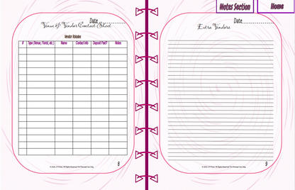 Wedding Timeline Planner | Countdown, Day-of Schedule & Reflection Pages | JM Press