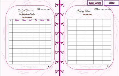Wedding Timeline Planner | Countdown, Day-of Schedule & Reflection Pages | JM Press