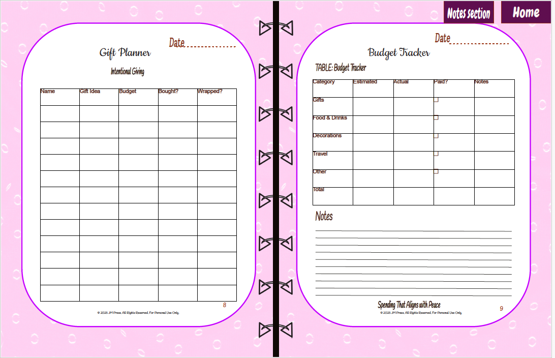 Christmas Planner – Holiday Joy (Planner)