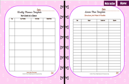 Teacher’s Toolkit – Academic Planner