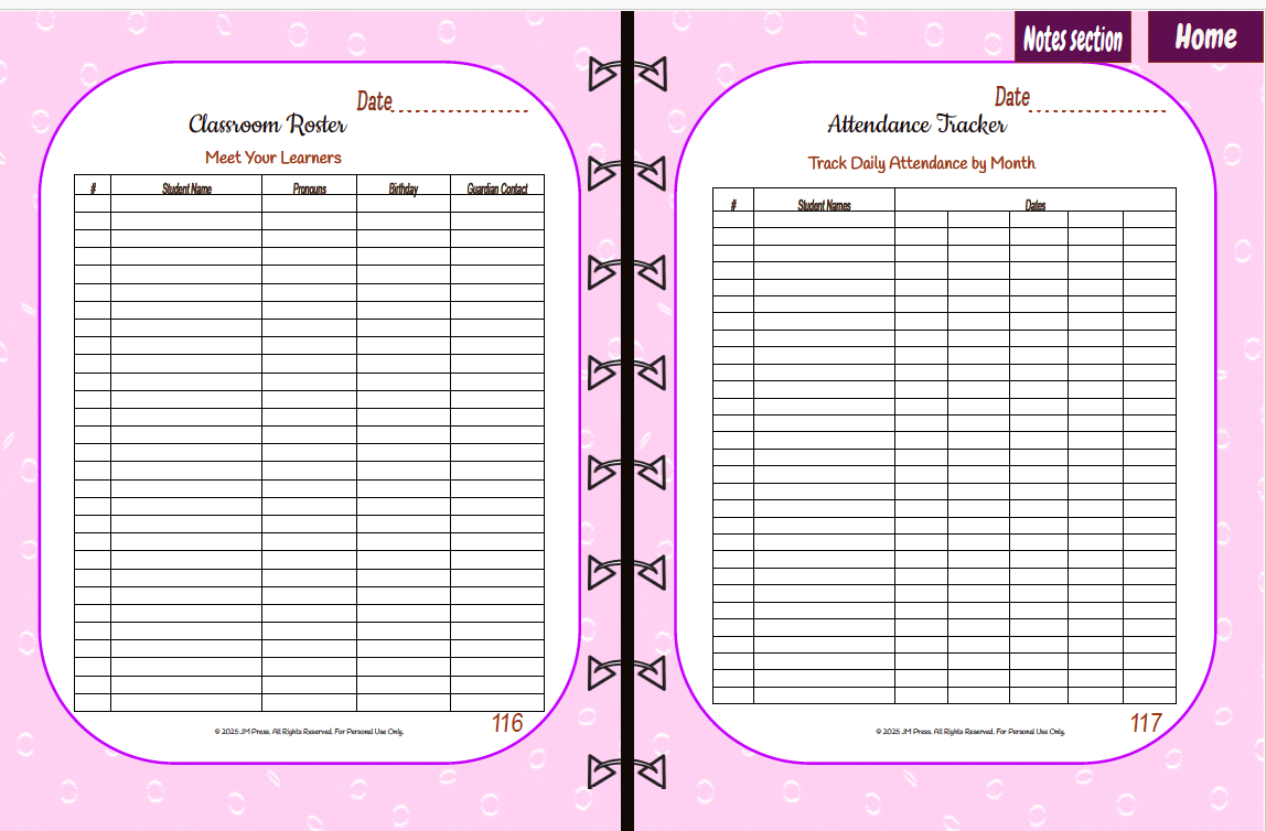 Teacher’s Toolkit – Academic Planner