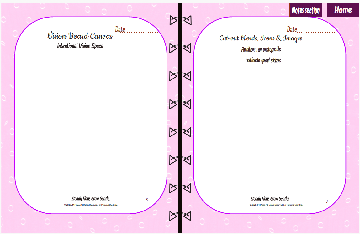 Vision Board Kit – New Year Reset (Planner)