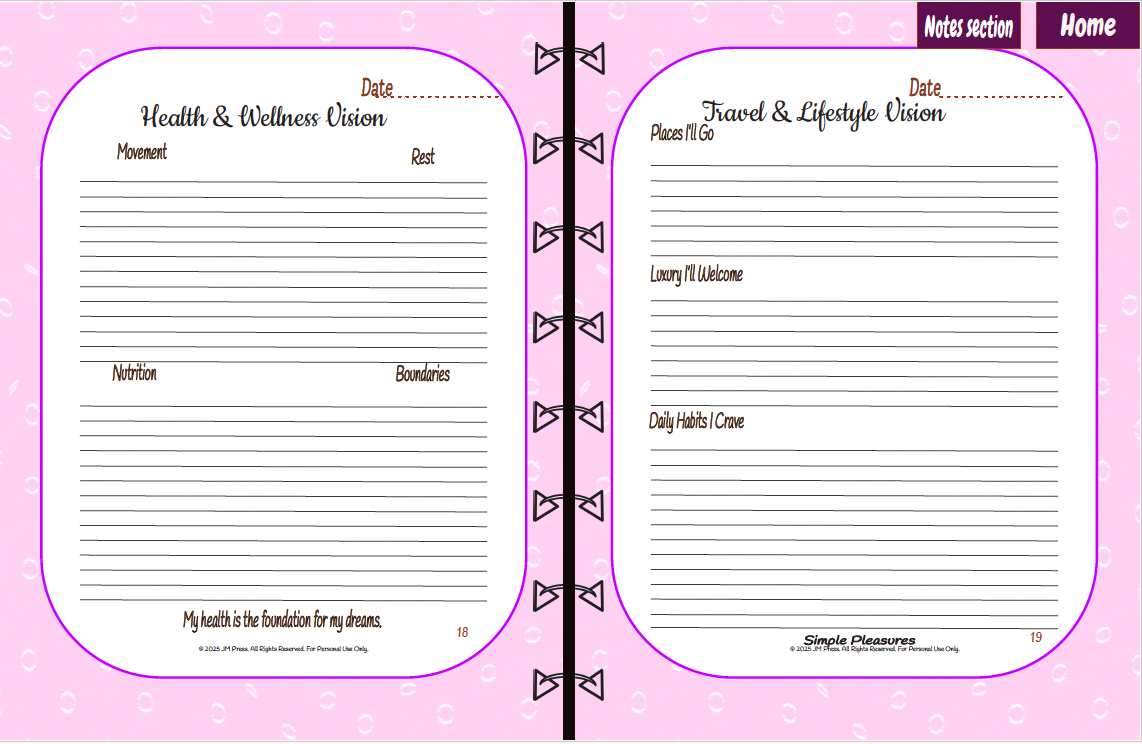 Vision Board Kit – New Year Reset (Planner)