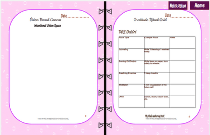 Vision Board Kit – Manifestation Flow (Planner)