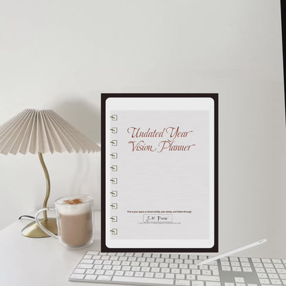 Vision Planner – Undated Yearly Wellness Planner (Wellness Edition)