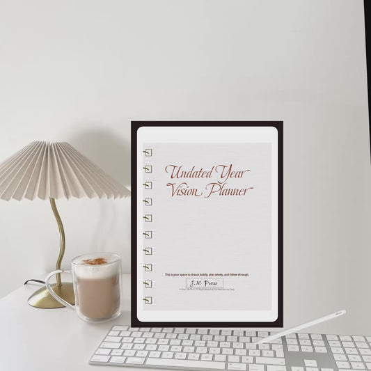 Vision Planner – Undated Yearly Wellness Planner (Wellness Edition)