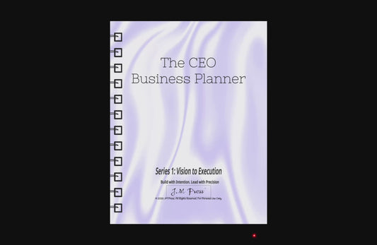CEO Business Planner – Vision to Execution | JM Press CEO Tools Edition