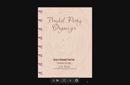 Maid of Honor Wedding Planner | Bachelorette, Speech & Reflection Pages | JM Press