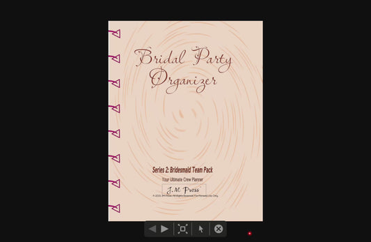 Maid of Honor Wedding Planner | Bachelorette Planning, Speech Notes & Task Tracker | JM Press Maid of Honor Organizer