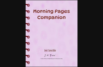 Morning Pages Companion – Sunrise Edition (Series 1) – JM Press Notebooks Edition
