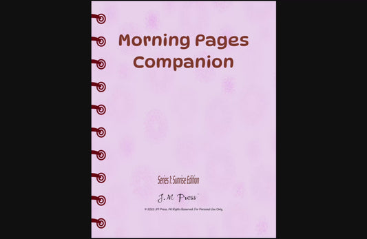 Morning Pages Companion | Sunrise Edition Mindful Journaling Notebook | JM Press Notebooks Edition