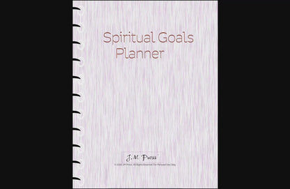 Spiritual Goals Planner – 12-Month Faith Alignment (JM Press Faith Edition)