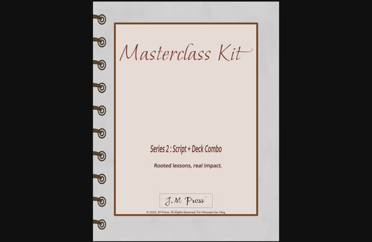 Masterclass Kit – Script & Deck Combo for Online Teaching (JM Press High Value Hub Edition)