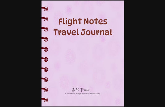 Flight Notes Travel Journal – JM Press Notebooks Edition