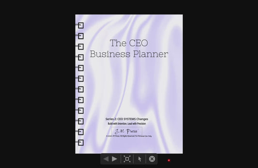 CEO Business Planner – Systems & Strategic Changes | JM Press CEO Tools Edition