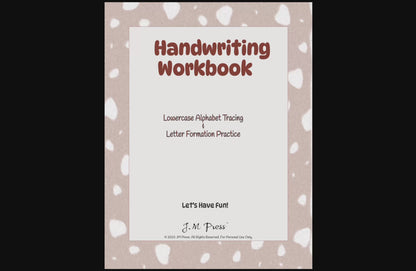 Handwriting Workbook – A to Z Lowercase Handwriting Practice (JM Press Kids Edition)