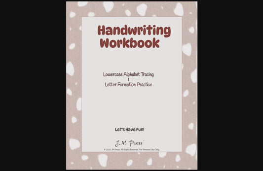 Handwriting Workbook – A to Z Lowercase Handwriting Practice (JM Press Kids Edition)