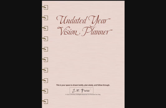 Vision Planner – Undated Yearly Wellness Planner (Wellness Edition)