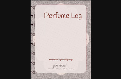 Perfume Log – Fragrance Tracker (JM Press Beauty Edition)