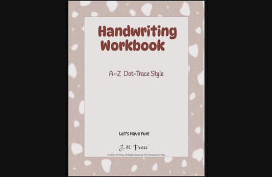 Handwriting Workbook – A to Z Dot-Trace Letters (JM Press Kids Edition)