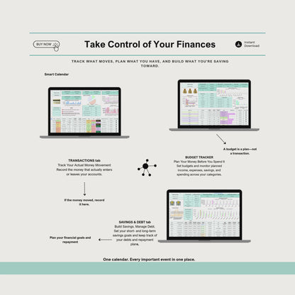 JM Press Ultimate Automated Life Planner | Google Sheets Digital Planner