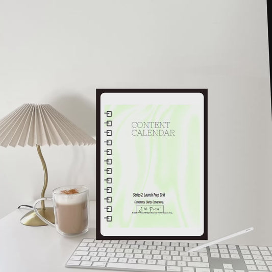 CEO Content Calendar – Launch Prep Grid | JM Press CEO Tools Edition