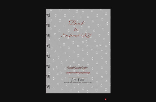 Back to School Kit – Student Success Starter Journal (Special Edition)
