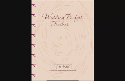 Wedding Budget Planner | Expense, Savings & Final Budget Summary | JM Press