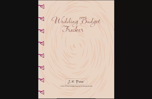 Wedding Budget Planner | Wedding Expense Tracker, Savings Plan & Budget Summary | JM Press Wedding Budget Book
