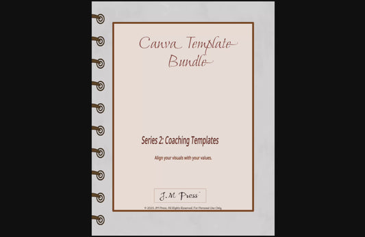 Canva Strategy Guide – Coaching Templates & Client Management (JM Press High Value Hub Edition)