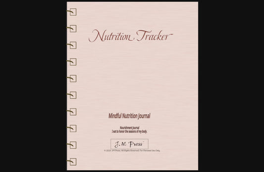 Mindful Nutrition Tracker — Food, Hydration & Energy Awareness Journal for Healthy Eating Habits