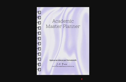 Academic Master Planner – Semester & Study Organizer | JM Press CEO Tools Edition