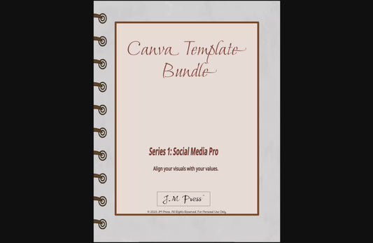 Canva Strategy Guide – Social Media Branding & Content Planning (JM Press High Value Hub Edition)