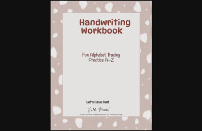 Handwriting Workbook – A to Z Uppercase Alphabet Dotted Tracing Practice (JM Press Kids Edition)