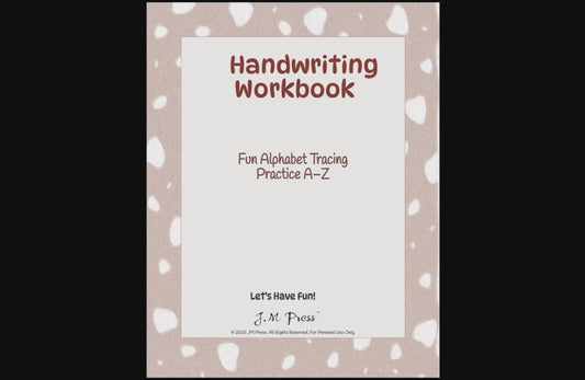 Handwriting Workbook – A to Z Uppercase Alphabet Dotted Tracing Practice (JM Press Kids Edition)