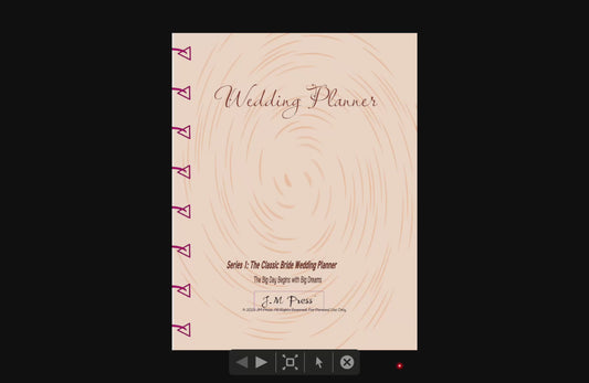 Minimalist Wedding Planner | 12-Month Wedding Planner, Weekly Wedding Planning Journal | JM Press Elegant Wedding Organizer