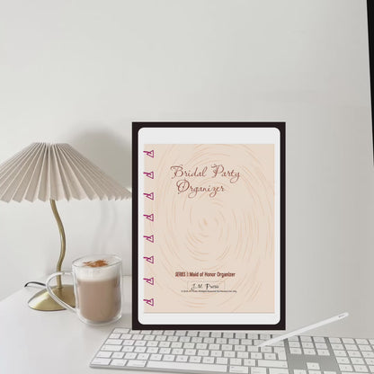 Maid of Honor Wedding Planner | Bachelorette, Speech & Reflection Pages | JM Press