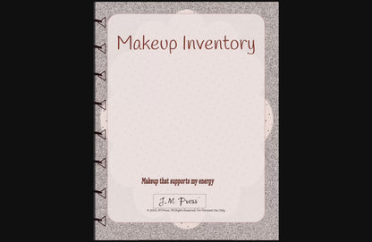 Makeup Inventory – Beauty Product Tracker (JM Press Beauty Edition)