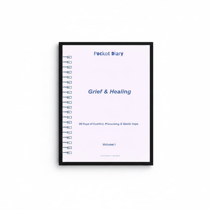 The J.M. Press Grief & Healing pocket diary, Volume 1, offers 90 days of comfort and gentle hope for emotional recovery.